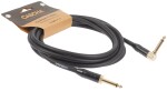 Cascha Professional Line Guitar Cable Angled Black 6 m