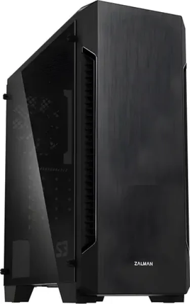 Zalman S3 TG černá / PC skříň / ATX / temperované sklo / 2x USB 3.2 Gen2 + 2x USB 2.0 / bez zdroje (S3 TG)