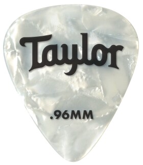 Taylor Celluloid Picks 0.96 White Pearl