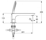 KLUDI - Ameo Vanová baterie 4-otvorová, chrom 414240530