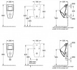 VILLEROY & BOCH - Venticello Odsávací pisoár, 285x545x315 mm, DirectFlush, alpská bílá 5504R101