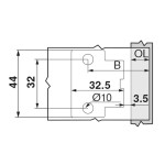 BLUM 71T453T závěs, tenký materiál, Expando T, 110° (347989)