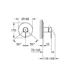 GROHE - Plus Sprchová baterie pod omítku, chrom 24059003