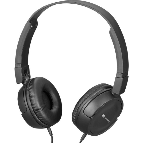 Sandberg Sluchátka On Ear kabelová černá složitelná mobil