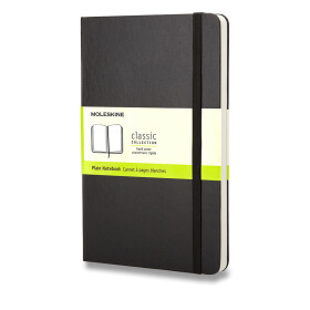 Zápisník Moleskine - tvrdé desky, L, čistý - černý