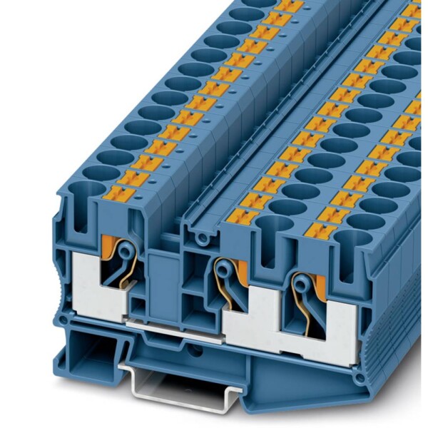 Phoenix Contact 3208747 průchodková svorka 10.2 mm rychlé připojení modrá 50 ks