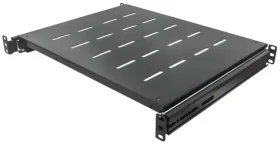Intellinet výsuvná rack police černá / Rack police / 19" / 1U / hloubka 1000 mm / nosnost 35 kg / ocel (712620)