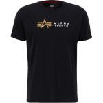 Alpha Industries Tričko Label T černé L