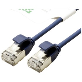 Roline green 21.44.3343 RJ45 síťové kabely, propojovací kabely CAT 6A U/FTP 1.00 m modrá nestíněný, bez halogenů, samozhášecí 1 ks