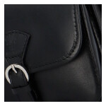 Malá kožená crossbody Julie, černá