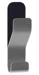 Spirella ANOBILE stříbrná-černá / Dvojitý samolepící háček / nerezová ocel / 30 x 110 mm