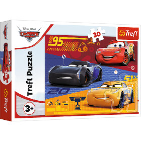 TREFL Puzzle Cars - Auta před závodem 30 dílků