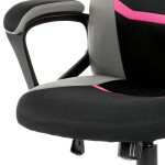 Herní židle, houpací mechanismus, růžová látka, KA-L611 PINK