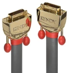 Lindy Gold Line šedá / DVI-D kabel / Dual Link / pozlacené konektory / 15 m (36207)