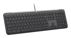 Logitech K620 grafitová / Klávesnice / drátová / for Business / US International (920-013333)