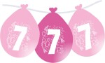 Balonky narozeniny číslo 7, visící 5ks růžové balonky.cz Balonky narozeniny číslo 7, visící 5ks růžové balonky.cz
