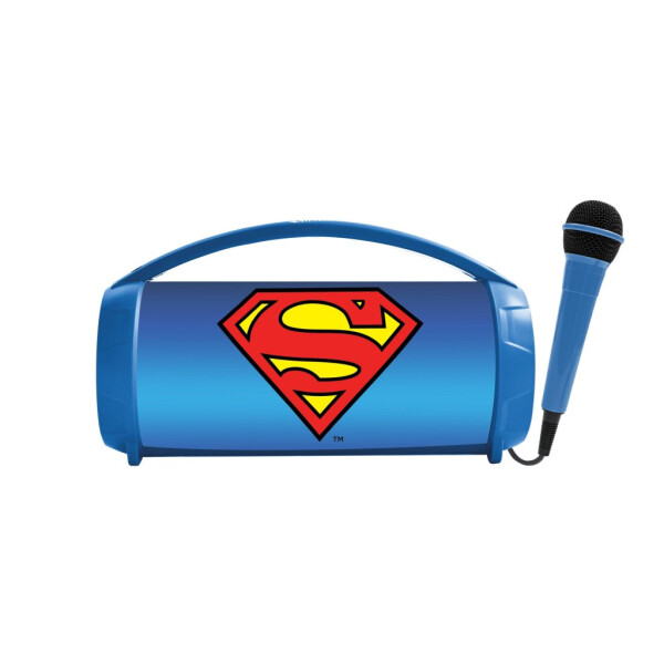 Lexibook bluetooth reproduktor Superman s mikrofonem svítící - Alltoys Lexibook