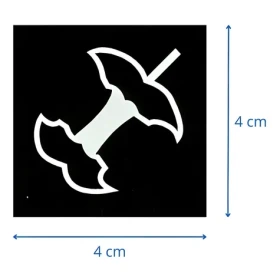 Caimi Brevetti Sada samolepek na tříděný odpad / Samolepky / 6 x 9 ks / 4 x 4 cm