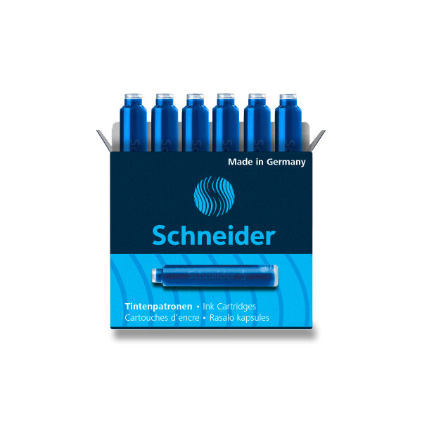 Inkoustové bombičky Schneider, 6 ks modré