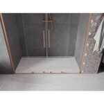 MEXEN/S - Velar L Duo posuvné sprchové dveře 170, transparent, měď kartáčovaná 871-170-003-02-65