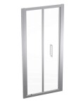 GEBERIT - GEO Sprchové dveře 80x190 cm, stříbrná/čiré sklo 560.116.00.2