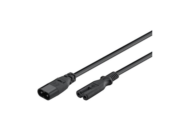 Kabel prodlužovací C7/C8 GOOBAY 97201 2m Black - rozbaleno