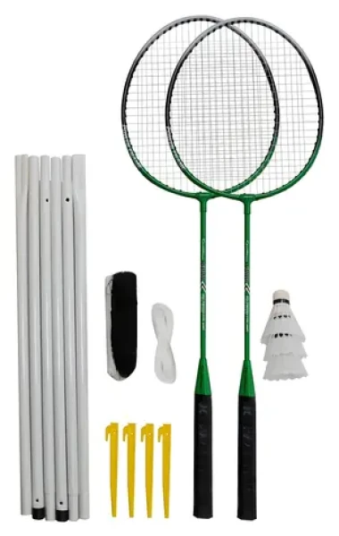 RULYT Badmintonový set / 2x raketa / 3x míček / síť / vak