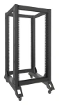 Lanberg Open Rack 22U černá / Stojanový rozvaděč / 19" / 600×800 mm / nosnost 600 kg (OR01-6822-B)