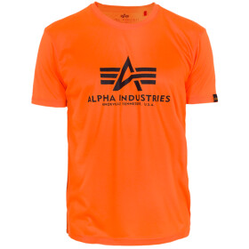 Alpha Industries Tričko Basic T-Shirt neon orange M