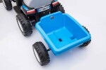 Mamido Dětský elektrický traktor Swift s přívěsem modrý