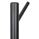 Věšák dřevěný stojanový, masiv bambus, černá + zlatá barva