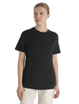 Dámské merino triko krátký rukáv ICEBREAKER Wmns 150 Tech Lite III SS Relaxed Tee, Black velikost: XS