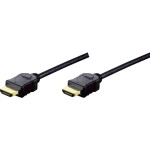 Digitus HDMI kabel Zástrčka HDMI-A, Zástrčka HDMI-A 5.00 m černá AK-330114-050-S pozlacené kontakty HDMI kabel - Digitus Assmann AK-330114-050-S