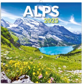 Kalendář 2025 poznámkový: Alpy, 30 30 cm