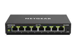 Netgear GS308E / Smart managed Switch / 8-port 10 100 1000 Mbps / VLAN 64 (GS308E-100PES)
