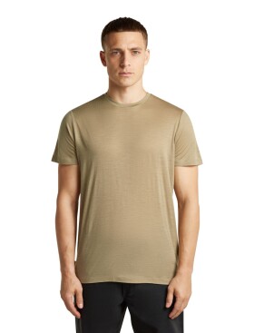 Pánské merino triko krátký rukáv ICEBREAKER Mens Merino 150 Tech Lite III SS Tee, Cumin velikost: S