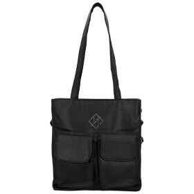 Stylová dámská koženková kabelka na rameno Susanne, černá