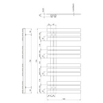 SAPHO - SILVANA otopné těleso 500x972, bílá IR164W