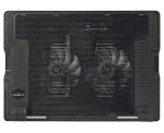 Nedis Chladicí stojan na notebook černá / Chladicí stojan na notebook / do 18" / 2x ventilátor 140 mm / USB hub (NBCR200BK)