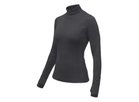 Sensor Merino Bold Roll Neck dámské triko dlouhý rukáv Anthracite Gray vel. S