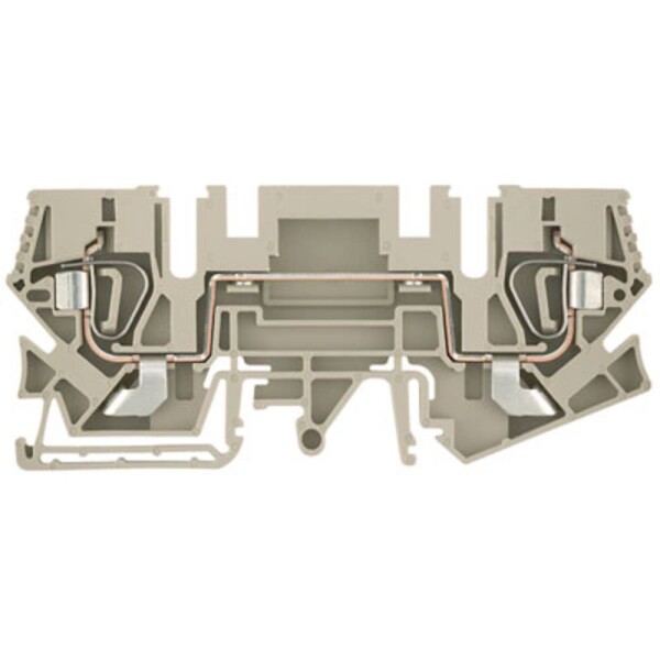 Weidmüller 1771810000 zkušební oddělovací řadová svorka pružinová svorka Tmavě béžová 20 ks