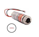 Laserový modul s optikou vykreslující čáru - Červený, 4~6mW 12mm 3 - 5V