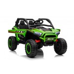 Mamido Elektrické autíčko Buggy UTV KCK 4x4 zelené 24V | 800W | 50 kg | EVA | LED | 2,4Ghz | ECO kůže