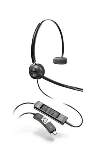Poly EncorePro 545 černá / Náhlavní souprava / mikrofon / jedno sluchátko / USB-A (783R4AA)