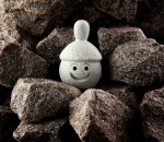 Kamenná dekorace - saunový klaun Elli (děvče)