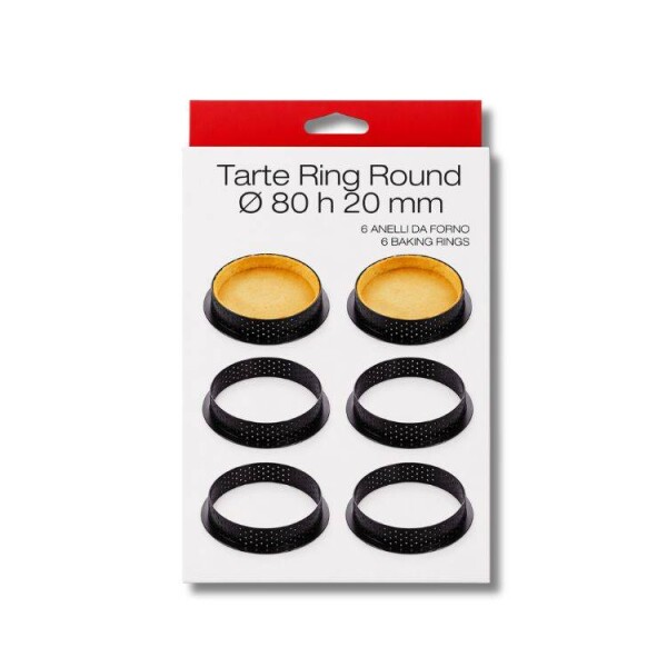 Cesil Cesil Pečicí perforované ráfky na tartaletky 8 cm (6 ks)