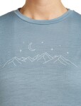 Dámské merino triko s krátkým rukávem ICEBREAKER Wmns 150 Tech Lite SS Tee Sparkling Stars, Flint Blue velikost: M