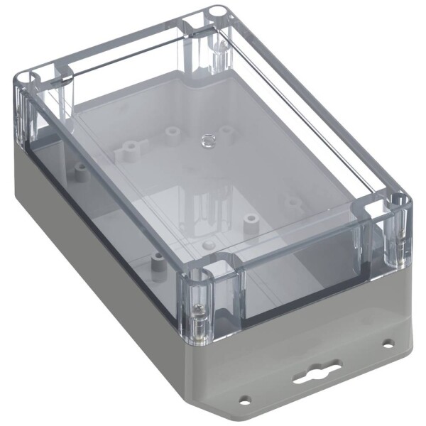 TRU COMPONENTS TC-10860812 Přírubové pouzdro 150 x 100 x 60 ABS-PC světle šedá 1 ks