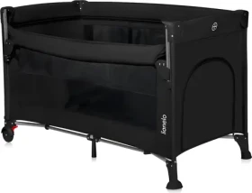 LIONELO Postýlka cestovní Ellen 3v1 Black Carbon / od 0 do 3 let / do 15 kg (LO-ELLEN BLACK CARBON)