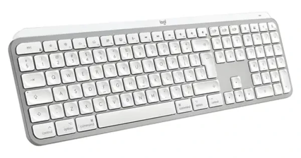 Logitech MX Keys S pro Mac světle šedá / Bezdrátová klávesnice / USB-C / BT / US layout (920-011638_CZ)